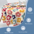 thumbnail image 6 of Vintage Groovy Flowers Round Tablecloth 60 Inch,Waterproof Table Cloth Cover Decorative for Party Holiday Dinning Tabletop Home Décor, 6 of 6