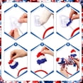 thumbnail image 4 of Patriotic Headband Boppers Craft Kit, 10 Sets Pipe Cleaner Hair Accessory Supplies For 4th Of July And Independence Day Party Favors, Red White Blue, 4 of 6