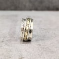 thumbnail image 6 of NEW Spinner Band, Meditation Ring, 925 Sterling Silver Ring, Spinning Thumb Ring, Two Tone Ring, Fidget Ring, Handmade Jewelry, Christmas Oxidized, Womans Band Ring, Anxiety Ring, Mans Band Gifts, 6 of 6