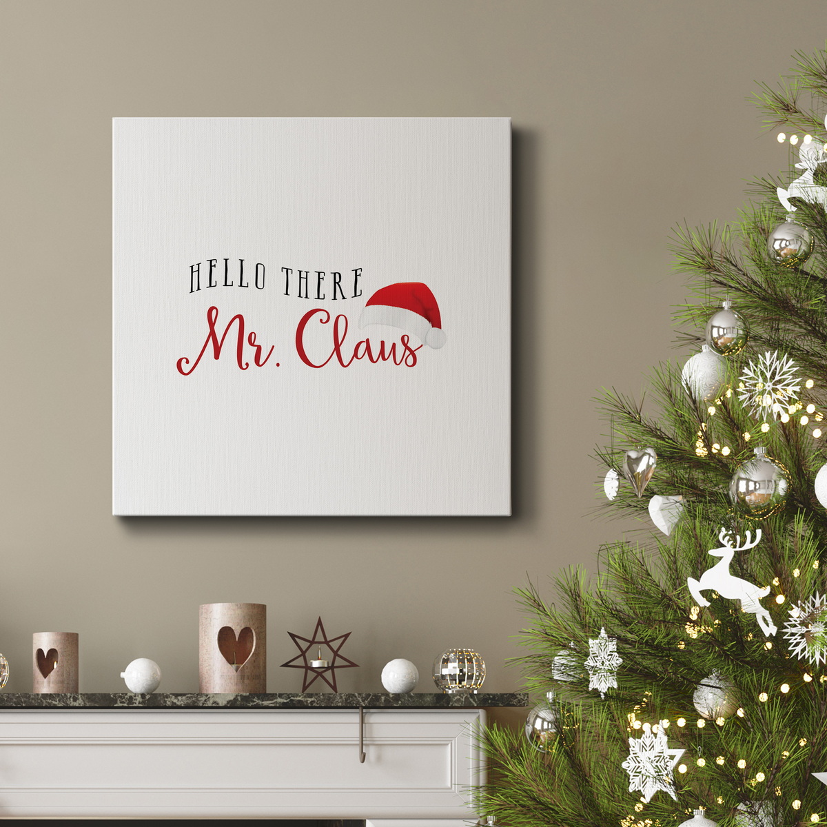 Mr. Claus-Premium Gallery Wrapped Canvas - Ready to Hang