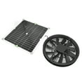 thumbnail image 2 of Amonsee Solar Panel Fan 12V 100W Solar Exhaust Fan for Household Greenhouse, 2 of 8