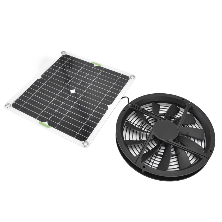 100W Solar Panel Fan Kit, 10 Inch 3000 Rpm Round Ventilation Box Fan Exhaust  Ventilation Fan For Small Chicken Coop, Greenhouse, Shed, Pet House, Window  Exhaust - Walmart.com