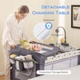 thumbnail image 3 of INFANS 5 in 1 Baby Bassinet with Playard, Larger Size Bedside Sleeper, Diaper Changer, Mattress for Newborn Toddlers, 3 of 12