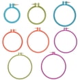 thumbnail image 2 of Kearding Aros de plástico para punto de cruz, aros de costura bordados, al azar Artesanía Color aleatorio 3 pulgadas, 2 of 6