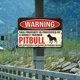 thumbnail image 5 of Placa Metal Vintage Pit Bull Barra Pintura Hierro Rectangular Advertencia 30x20cm, 5 of 9
