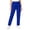 Blue, variant on Women's Elastic Waist Scrub Pants with Pockets Loose Fit Straight Leg Workwear Trousers Casual Nursing Uniform Bottoms