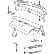 Genuine OE Volvo Nameplate - 6817401 Fits select: 1997 VOLVO 850, 1996 VOLVO 850 BASE/GLT