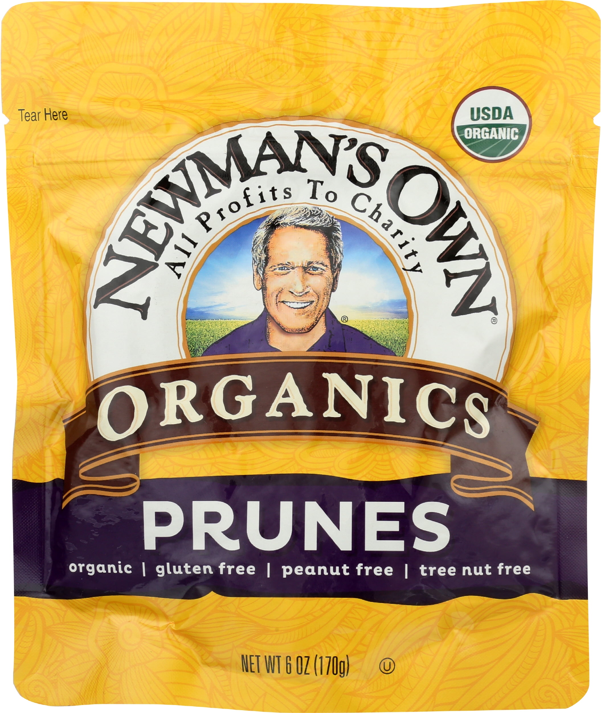 Newman's Own Organics Dried Prunes, 6 oz, 12pk (Pack of 12)