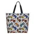 thumbnail image 1 of Easygdp Color Tractor Bolsas Tote para Mujer, Bolsos de Hombro para Viaje, Bolsos de Mano de Gran Capacidad para Compras y Trabajo, 1 of 8