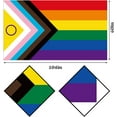 thumbnail image 5 of Intersex Progress Pride Tablecloth June Gay LGBTQ+ Rainbow Party Decoration Pride Month Kitchen Dining Room Home Decor (60" x 102"), 5 of 5