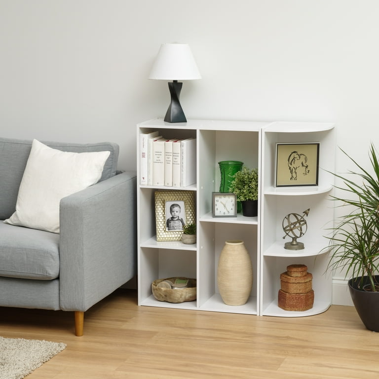 IRIS USA, 3-Tier Bookcase Storage Shelf, White - Walmart.com