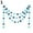 Blue, variant on SPRING PARK 4m Paper Star Wedding Birthday Party Baby Kids Room Hanging Decorations Garland