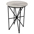 thumbnail image 2 of Moe's Quadrant Marble Top Accent Table in Black, 2 of 3