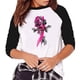 thumbnail image 2 of Camisas de manga larga ligeras con cuello redondo a la moda para mujer Pompotops  FGAJ8882, 2 of 7