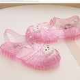 thumbnail image 5 of Xfvqtps Jelly Sandals for Girls Fisherman Gladiator Closed Toe Hollow Adjustable Buckle Cute Cloud Shape Decor Flash Waterproof Beach Travel Flat Sandals for Toddler Little Kid Big Kid Pink, 5 of 7