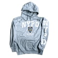 thumbnail image 2 of NYPD Hoodie White Sleeve Print Sweatshirt Gray Medium, 2 of 2