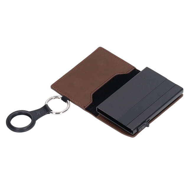 Cartera de aleación de aluminio para tarjetas de crédito, con protección contra el robo de identidad, para hombres, mujeres y amigos.