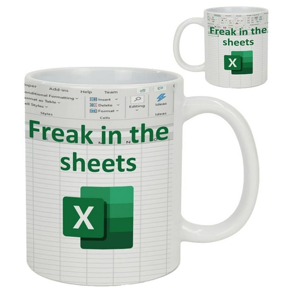 fsxdhpcsgfc Spreadsheet Mug In The Sheets Funny Accountant Mug For Finance Bankers And Coworkers For Accounting CPA CFO Analysts Vintage Diner Coffee Mug Wooden Mug Set Ceramic Coffee Mugs Travel