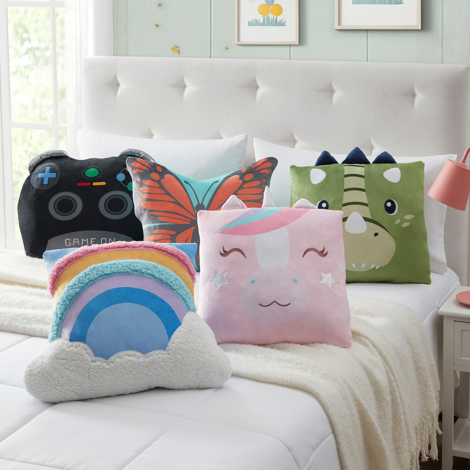 Your Zone 18” x 18” Gamer Snuggly Pillow (Multicolor)