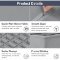thumbnail image 3 of SOORS DRAWER ORGANIZATION ORGANIZER 2 PACKAGES, 24 CELL + 16 CELL SOCKS, Wipes, vineyard, belt (gray), 3 of 5