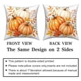 thumbnail image 4 of DaShan Fall Pumpkin Throw Pillow Covers 20x20 Set of 4,Thanksgiving Autumn Pillow Cases for Bedroom Sofa Couch, 4 of 6