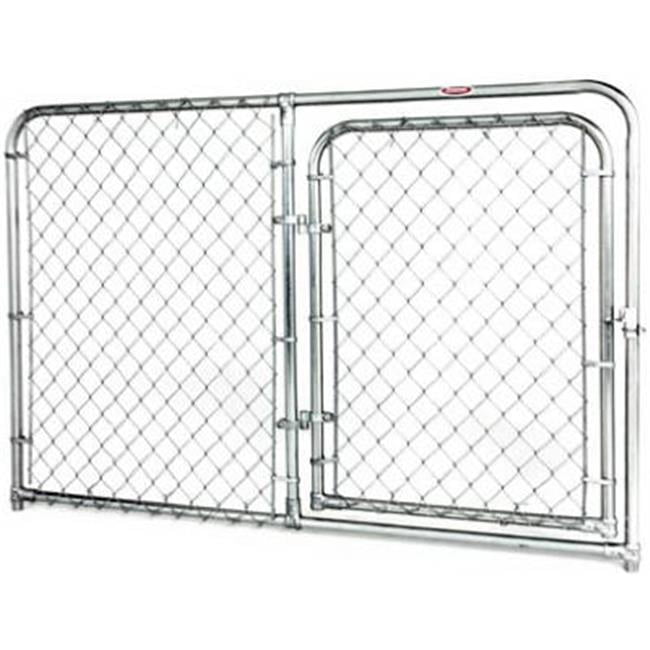 STEPHENS PIPE & STEEL LLC 6 x 4Ft. Dog Kennel Gate Panel, Silver