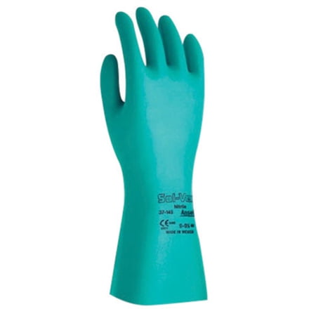 UPC 076490000066 product image for Ansell Size 11 Green Sol-Vex 13'' 11 mil Nitrile Chemical Resistant Gloves With  | upcitemdb.com