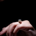 thumbnail image 6 of Rosec Jewels Designer Moissanite Solitaire Engagement Ring 2 Ct - Braided Ring - 8 mm - D-VS1 Quality - with Jewelry Box, 14K Yellow Gold, US 13.00, 6 of 8