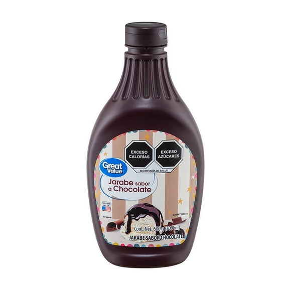 Jarabe Great Value   sabor chocolate 680 g