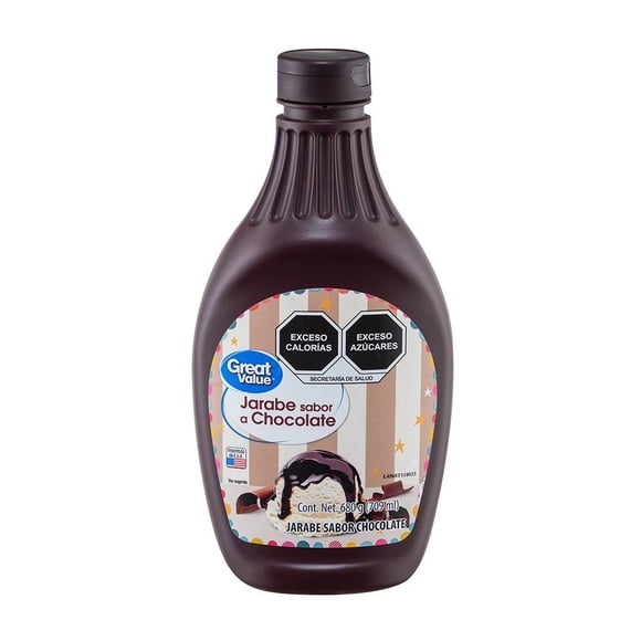 Jarabe Great Value sabor chocolate 680 g