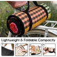 thumbnail image 4 of Picnic Blankets Waterproof Foldable Extra Large,80"x 60" Outdoor Beach Blanket Sandproof,3-Layer Lightweight Handy Mat Tote Picnic Camping Rugs for Outside Your Rv(Colorful Checkered), 4 of 6