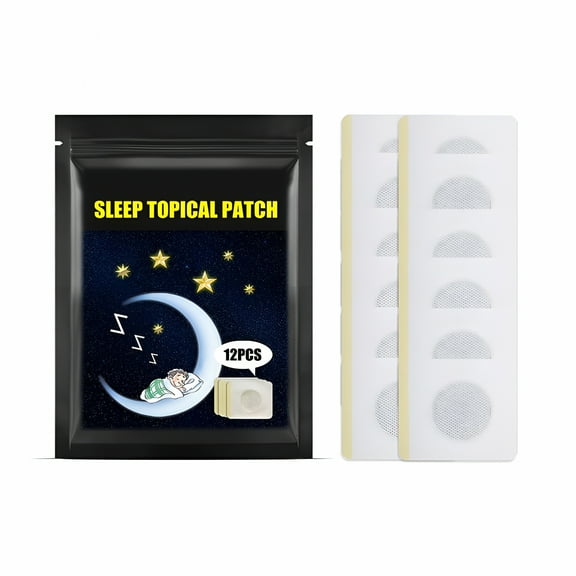 QARUN Sleep Patches,12 Pack Upgraded Deep Sleep Patches for Adults,All Natural Deep Patch,Quick Acting Ingredients,for Men and Women,Easy to Use That Last All Night
