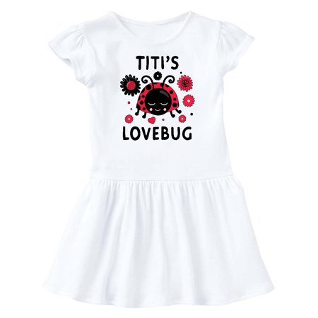

Inktastic Valentine s Day Titi s Lovebug Gift Baby Girl Dress
