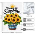 thumbnail image 3 of 2 Pcs Funny Kitchen Towels,You Are My Sunshine Sunflowers in a Basket Microfiber Dish Towels,Kitchen Tea Towels,Kitchen Towel Set (18" X 26"), 3 of 3