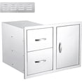 thumbnail image 1 of Qinaqin Stainless Steel Gabinete Puerta y Cajón Combo Left Right Trash 28\, 1 of 6