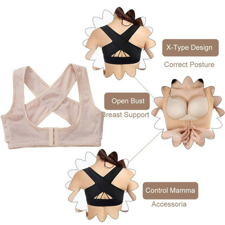 Spandex Girdle Color Wire Push Up Bra Set Adjustable for Small Bust and  Side Breast Control Workout Neoprene (Beige, S) at  Women's Clothing  store