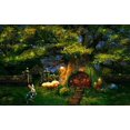 thumbnail image 2 of EREHome Polyester Fabric 7x5ft Children Backdrops for Photographers Green Tree House and A Rabbit Wearing Clothes Studio Props Photography Background, 2 of 2