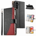 thumbnail image 1 of Funda cartera GANGXUN para Samsung Galaxy A14 4G/5G , cuero PU con tarjetero, cremallera, correa de mano, soporte y protección 1063°, 1 of 6