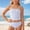 Blue, variant on Laipiong Girls Swimsuit 2 Piece Summer Trendy Cute Floral Printed Swimming Bathing Suits Beach Pool Comfy Soft Stylish Vacation Swimwear