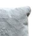 thumbnail image 2 of 20 X 20 Inch Fabric Accent Pillow with faux Like Texture Light Gray - Saltoro Sherpi, 2 of 4