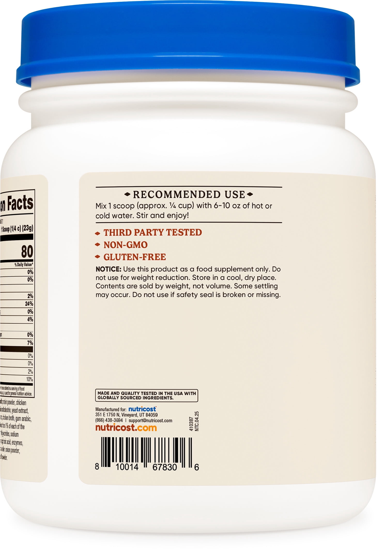 Chicken Bone Broth Protein Powder [20 SERV] [Chicken Soup]