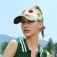 thumbnail image 6 of ZICANCN Sun Visors Hat for Women and Men, Colorful Polka Dots Beach Hats, Sports Hat for Golf Tennis Running, 6 of 7