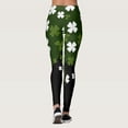 thumbnail image 4 of Bjutir Women Leggings St Patricks Day Yoga Pants Women'S Paddy Stripes Good Luck Green Pants Print Leggings Pants For Yoga Running Pilates Gym, 4 of 7