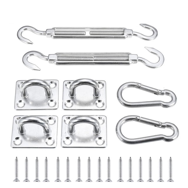 Oubit Awning Attachment Set Heavy Duty Sun Shade Sail Installation Stainless Steel Hardware Kit