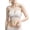 White, variant on No Underwire Bras For Women Low Back Bra Lace Glossy U Shape Backless Bra Womens Bras Wireless