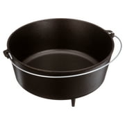 Lodge 14 / 10 Quart Seasoned Cast Iron Deep Camp Dutch Oven