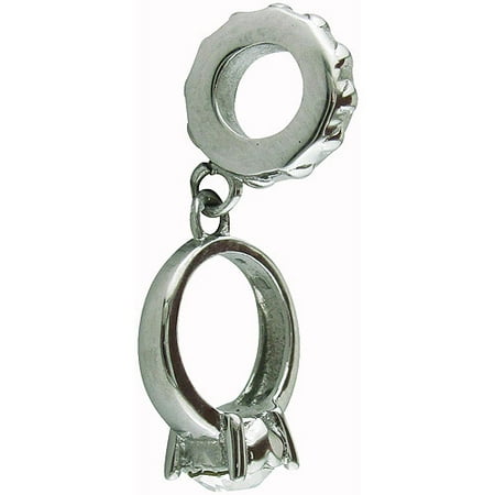 Connections from Hallmark Stainless-Steel Engagement Ring Dangle Charm