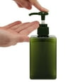 thumbnail image 3 of Unique Bargains 1 Pc Simple Square Soap Pump Dispenser for Bathroom Laundry Rooms 200ml Green, 3 of 6