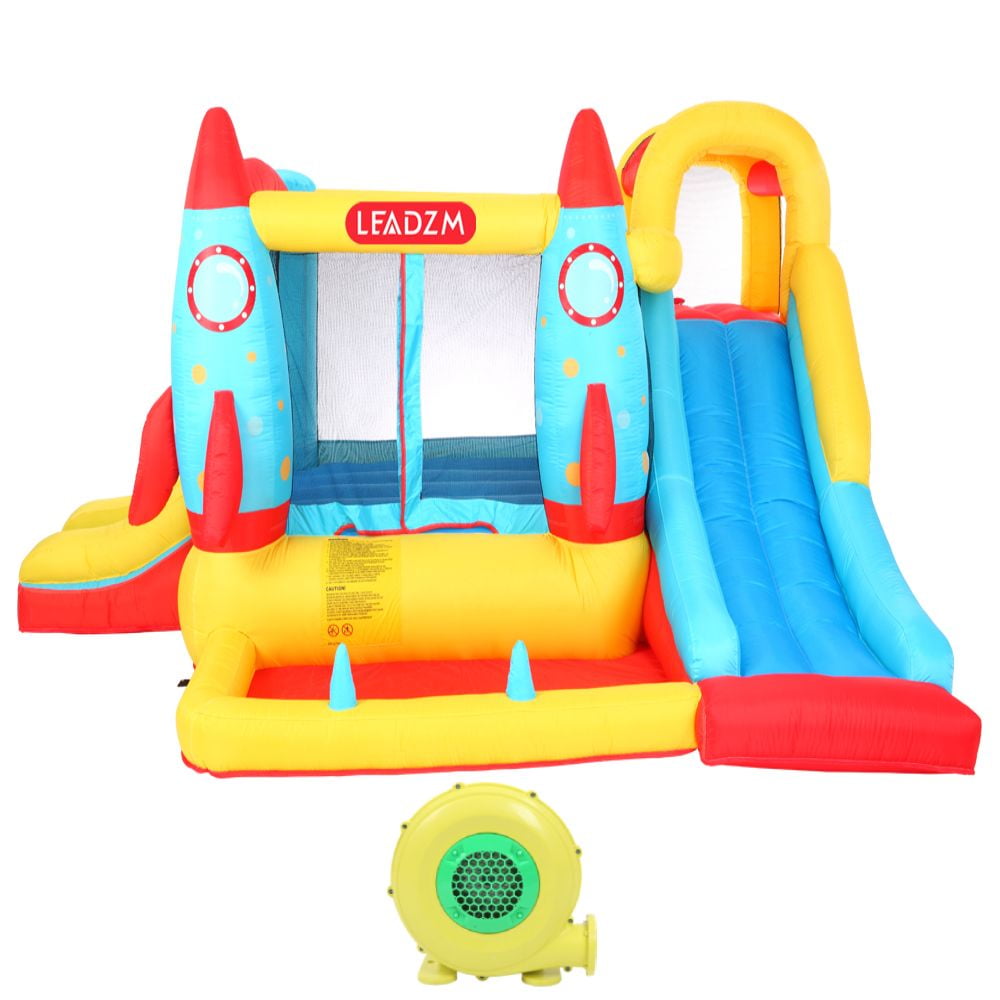 Kids Fun Funhouse Jump Inflatable 9.5ft with Padding Pool Blower Included 
