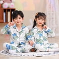 thumbnail image 2 of Disney Toy Story Three Eyes Conjuntos de pijamas de satén para niños Pijamas para niños Ropa de dormir para bebés Pijamas para niñas Pijamas para adolescentes Pijamas para niñas PjsL altura 160-165cm zhangmengya CONDUJO, 2 of 2